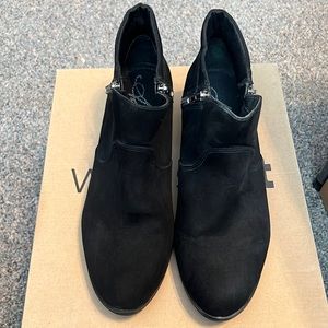 American Rag ,Black suede. Half ankle boot